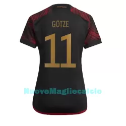 Maglia Germania Mario Gotze 11 Donna Secondo Mondiali 2022 Maglia Germania Mario Gotze 11 Donna Secondo Mondiali 2022