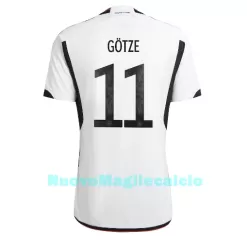 Maglia Germania Mario Gotze 11 Uomo Primo Mondiali 2022 Maglia Germania Mario Gotze 11 Uomo Primo Mondiali 2022