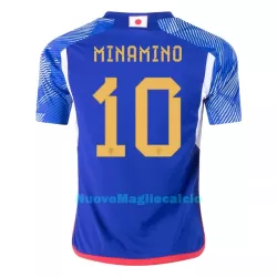 Maglia Giappone MINAMINO 10 Uomo Primo Mondiali 2022 Maglia Giappone MINAMINO 10 Uomo Primo Mondiali 2022