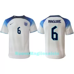 Maglia Inghilterra Harry Maguire 6 Uomo Primo Mondiali 2022 Maglia Inghilterra Harry Maguire 6 Uomo Primo Mondiali 2022
