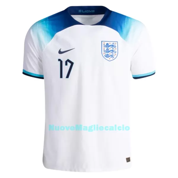 Maglia Inghilterra SAKA 17 Uomo Primo Mondiali 2022
