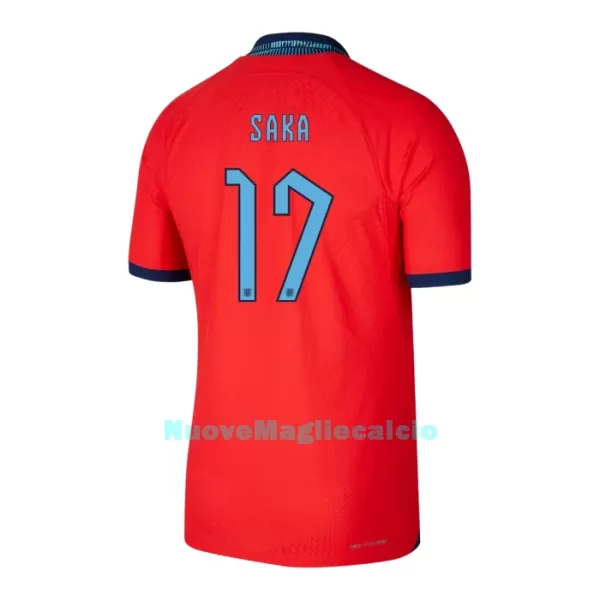 Maglia Inghilterra SAKA 17 Uomo Secondo Mondiali 2022