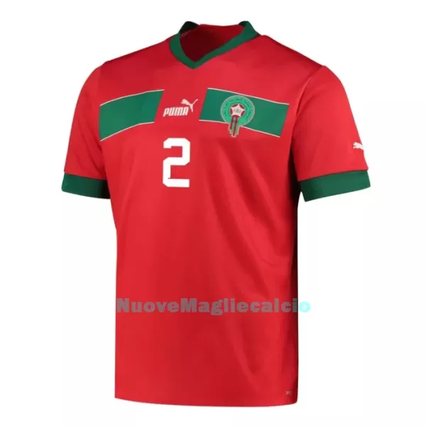 Maglia Marocco HAKIMI 2 Uomo Primo Mondiali 2022