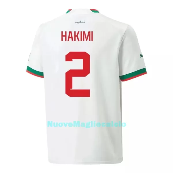 Maglia Marocco HAKIMI 2 Uomo Secondo Mondiali 2022