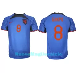 Maglia Olanda Cody Gakpo 8 Uomo Secondo Mondiali 2022 Maglia Olanda Cody Gakpo 8 Uomo Secondo Mondiali 2022