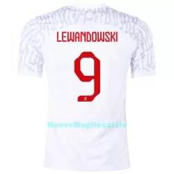 Maglia Polonia LEWANDOWSKI 9 Uomo Primo Mondiali 2022 Maglia Polonia LEWANDOWSKI 9 Uomo Primo Mondiali 2022