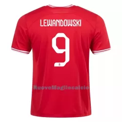 Maglia Polonia LEWANDOWSKI 9 Uomo Secondo Mondiali 2022 Maglia Polonia LEWANDOWSKI 9 Uomo Secondo Mondiali 2022