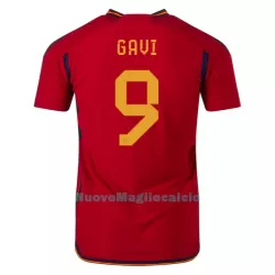 Maglia Spagna GAVI 9 Uomo Primo Mondiali 2022 Maglia Spagna GAVI 9 Uomo Primo Mondiali 2022