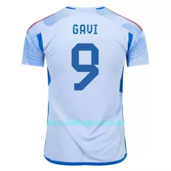 Maglia Spagna GAVI 9 Uomo Secondo Mondiali 2022 Maglia Spagna GAVI 9 Uomo Secondo Mondiali 2022