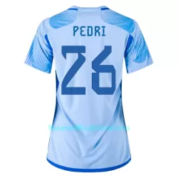 Maglia Spagna PEDRI 26 Donna Secondo Mondiali 2022 Maglia Spagna PEDRI 26 Donna Secondo Mondiali 2022