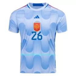 Maglia Spagna PEDRI 26 Uomo Secondo Mondiali 2022
