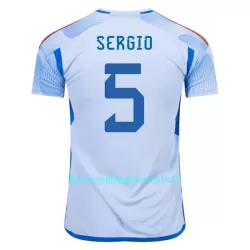 Maglia Spagna SERGIO 5 Uomo Secondo Mondiali 2022 Maglia Spagna SERGIO 5 Uomo Secondo Mondiali 2022