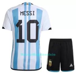 Completo calcio Argentina 3 Star MESSI 10 Bambino Primo Mondiali 2022 Completo calcio Argentina 3 Star MESSI 10 Bambino Primo Mondiali 2022