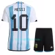 Completo calcio Argentina 3 Star MESSI 10 Bambino Primo Mondiali 2022