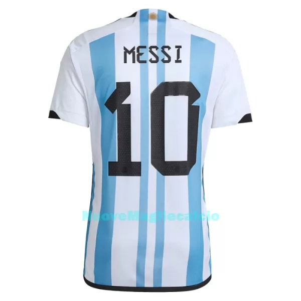 Completo calcio Argentina 3 Star MESSI 10 Bambino Primo Mondiali 2022