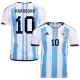 Maglia Argentina 3 Star MARADONA 10 Uomo Primo Mondiali 2022