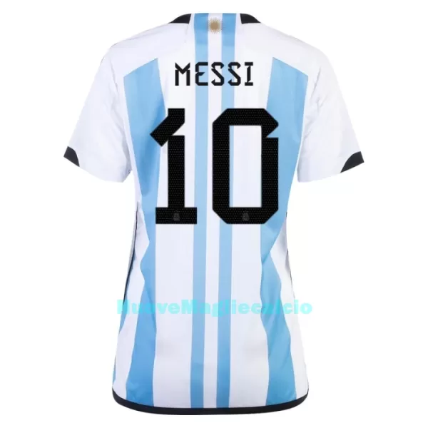 Maglia Argentina 3 Star MESSI 10 Donna Mondiali 2022