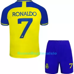 Completo calcio Al Nassr Ronaldo 7 Bambino Primo 2022-23 Completo calcio Al Nassr Ronaldo 7 Bambino Primo 2022-23