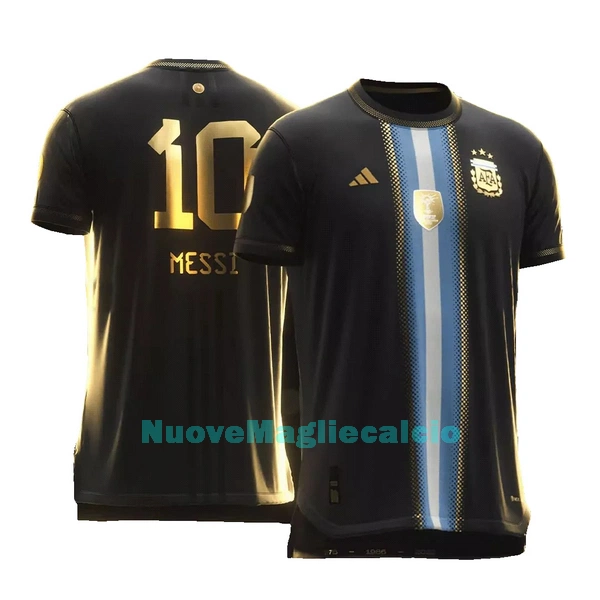 Maglia Argentina MESSI 10 Golden Bisht Uomo