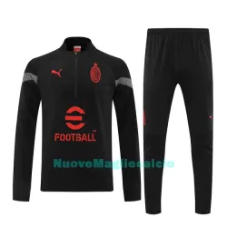 AC Milan Felpe da Allenamento Uomo 1/4-Zip 2022-23 Nera AC Milan Felpe da Allenamento Uomo 1/4-Zip 2022-23 Nera