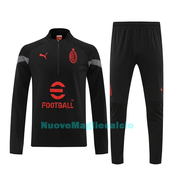 AC Milan Felpe da Allenamento Uomo 1/4-Zip 2022-23 Nera