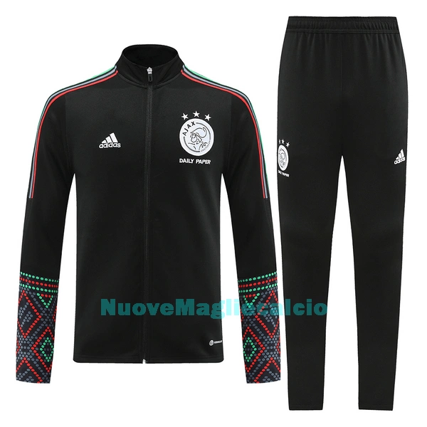 Ajax Amsterdam Tute da giacca da allenamento Uomo 2022-23 Nera