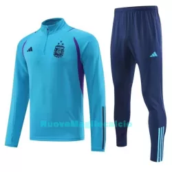 Argentina 3 Stars Felpe da Allenamento Uomo 1/4-Zip 2022-23 Blu Argentina 3 Stars Felpe da Allenamento Uomo 1/4-Zip 2022-23 Blu