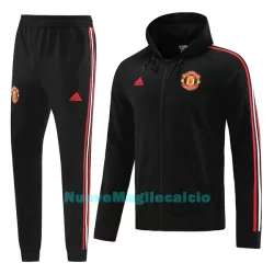 Manchester United Felpe con Cappuccio da Allenamento Uomo 2022-23 Nera Manchester United Felpe con Cappuccio da Allenamento Uomo 2022-23 Nera