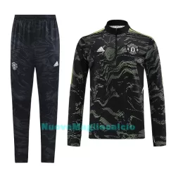 Manchester United Felpe da Allenamento Uomo 1/4-Zip 2022-23 Nera Manchester United Felpe da Allenamento Uomo 1/4-Zip 2022-23 Nera