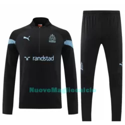 Marsiglia Felpe da Allenamento Uomo 1/4-Zip 2022-23 Nera Marsiglia Felpe da Allenamento Uomo 1/4-Zip 2022-23 Nera