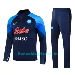 Napoli Felpe da Allenamento Uomo 1/4-Zip 2022-23 Blu Napoli Felpe da Allenamento Uomo 1/4-Zip 2022-23 Blu