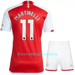 Completo calcio Arsenal Martinelli 11 Bambino Primo 2023/24 Completo calcio Arsenal Martinelli 11 Bambino Primo 2023/24