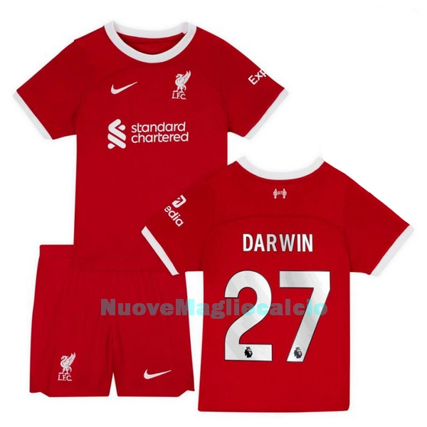 Completo calcio Liverpool Darwin 27 Bambino Primo 2023/24