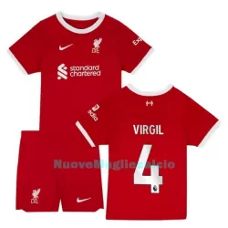 Completo calcio Liverpool Virgil 4 Bambino Primo 2023/24 Completo calcio Liverpool Virgil 4 Bambino Primo 2023/24