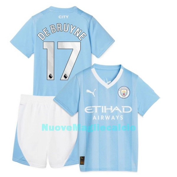 Completo calcio Manchester City De Bruyne 17 Bambino Primo 2023/24