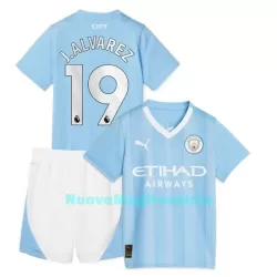Completo calcio Manchester City J. Alvarez 19 Bambino Primo 2023/24 Completo calcio Manchester City J. Alvarez 19 Bambino Primo 2023/24