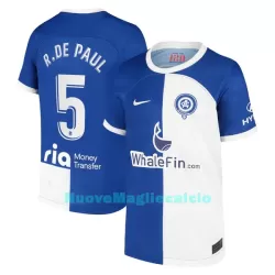 Maglia Atlético Madrid R. De Paul 5 Uomo Secondo 2023/24 Maglia Atlético Madrid R. De Paul 5 Uomo Secondo 2023/24