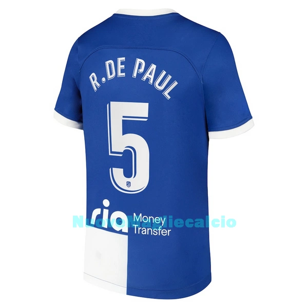 Maglia Atlético Madrid R. De Paul 5 Uomo Secondo 2023/24