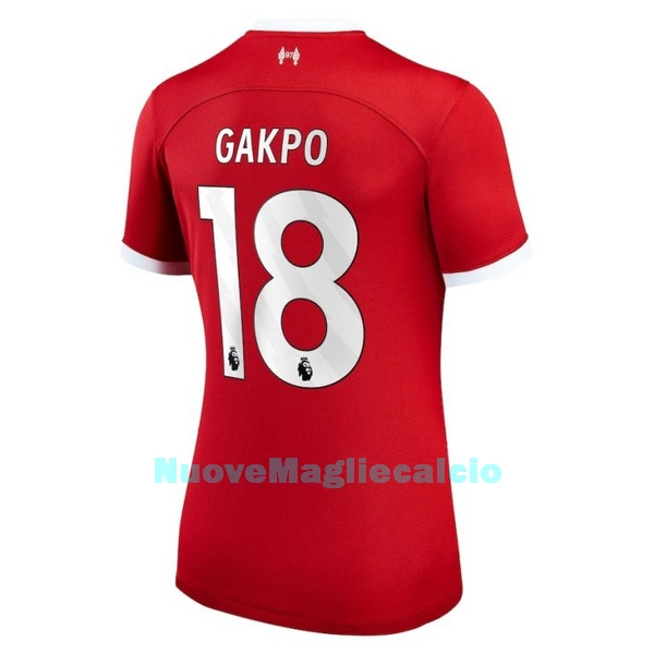 Maglia Liverpool Gakpo 18 Donna Primo 2023/24