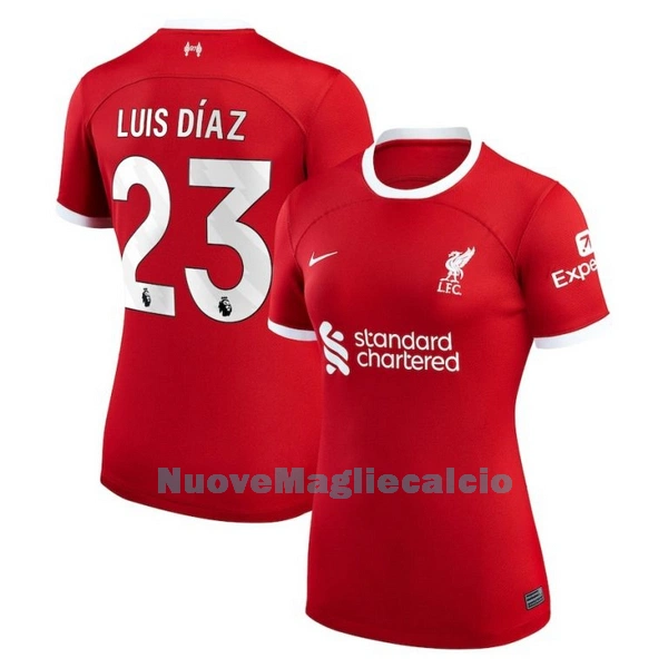 Maglia Liverpool Luis Díaz 23 Donna Primo 2023/24