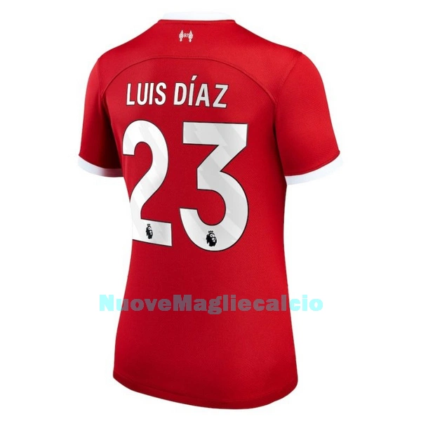 Maglia Liverpool Luis Díaz 23 Donna Primo 2023/24