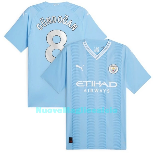 Maglia Manchester City Gündogan 8 Uomo Primo 2023/24