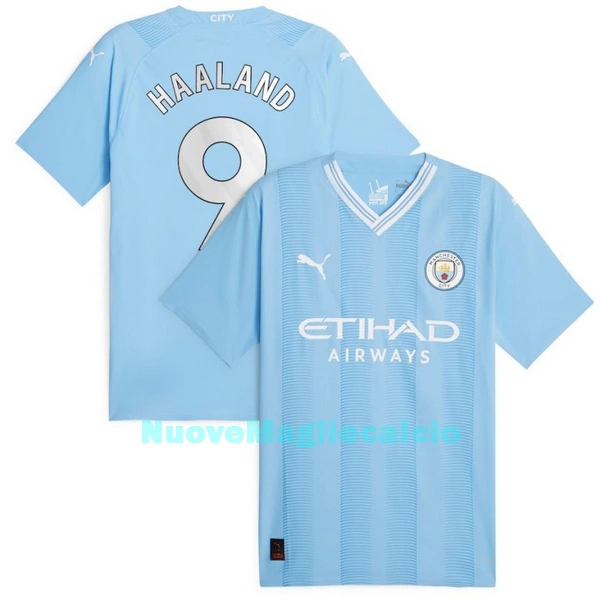 Maglia Manchester City Haaland 9 Uomo Primo 2023/24