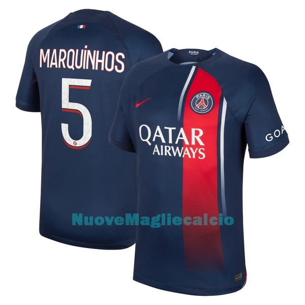 Maglia Paris Saint-Germain Marquinhos 5 Uomo Primo 2023/24