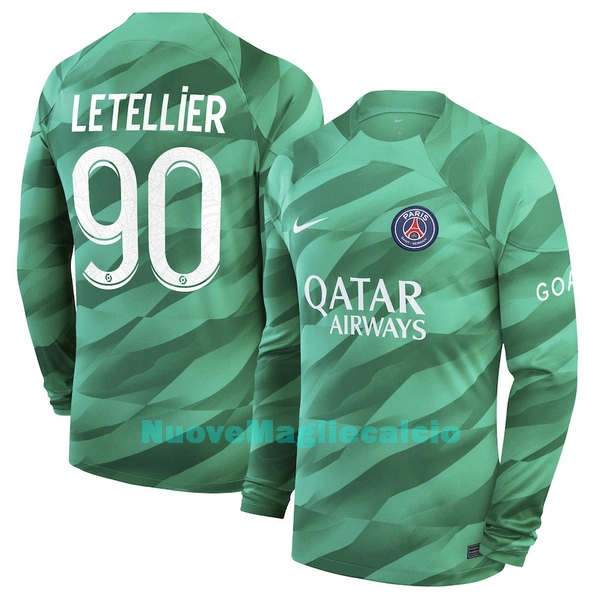 Maglia Portiere Paris Saint-Germain Letellier 90 Uomo Primo 2023/24 Maniche Lunghe