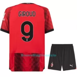 Completo calcio AC Milan Giroud 9 Bambino Primo 2023/24 Completo calcio AC Milan Giroud 9 Bambino Primo 2023/24