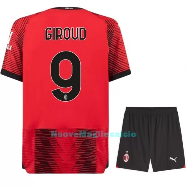 Completo calcio AC Milan Giroud 9 Bambino Primo 2023/24