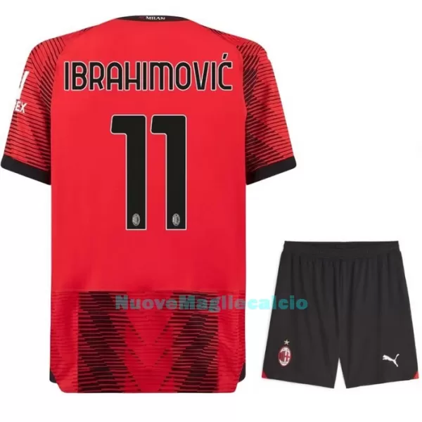 Completo calcio AC Milan Ibrahimovic 11 Bambino Primo 2023/24