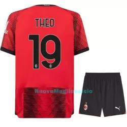 Completo calcio AC Milan Theo 19 Bambino Primo 2023/24 Completo calcio AC Milan Theo 19 Bambino Primo 2023/24