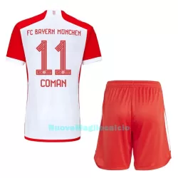 Completo calcio FC Bayern Monaco Coman 11 Bambino Primo 2023/24 Completo calcio FC Bayern Monaco Coman 11 Bambino Primo 2023/24